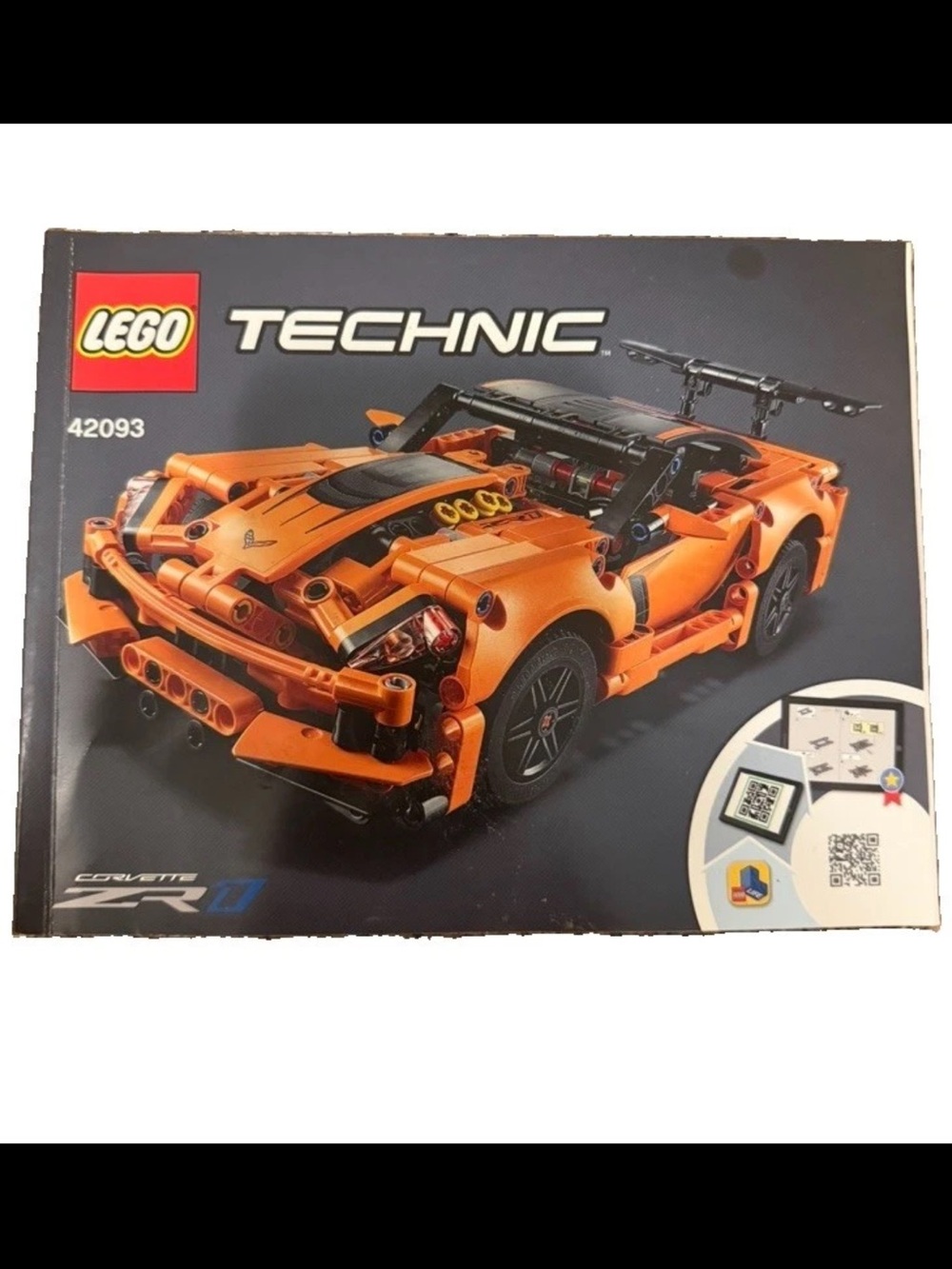 RETIRED LEGO Set: Technic Chevrolet Corvette ZR1 (Set #42093) With Manual